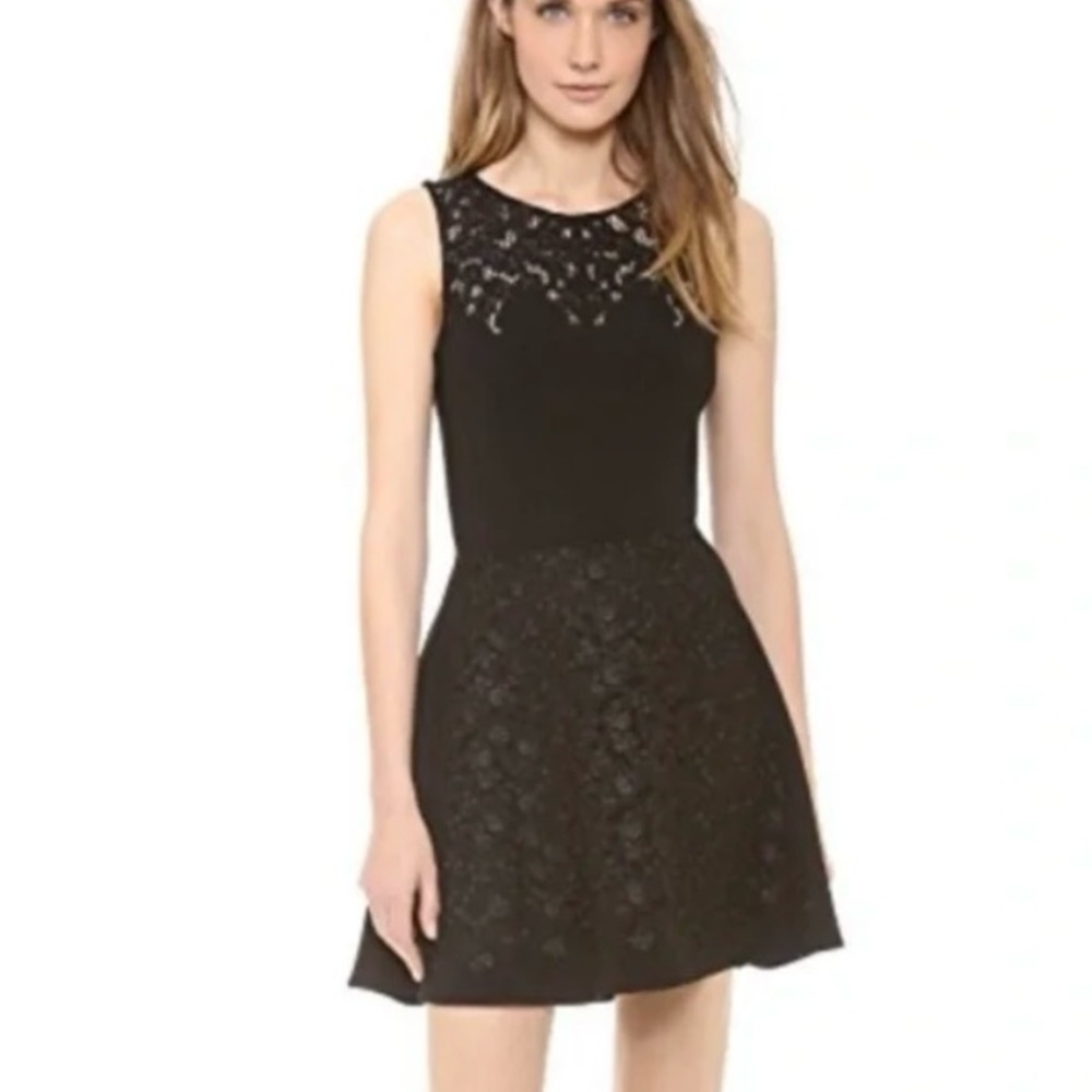 Rag & Bone Black Lace Mini Dress